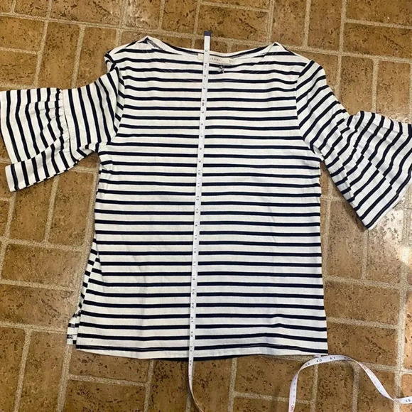 NWT Ellison striped bell sleeve top - Picture 9 of 9